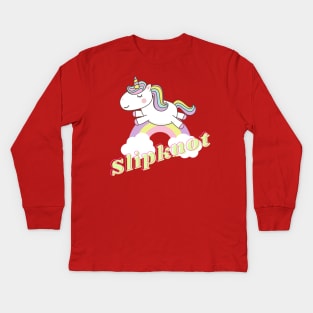 slipknot ll unicorn Kids Long Sleeve T-Shirt